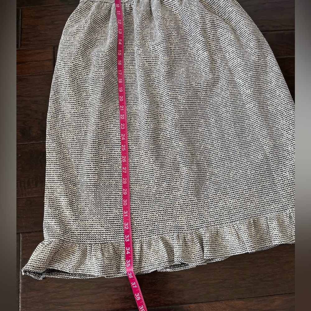 Take Note Metallic Tweed Ruffled Jumper; Size 14 - Picture 5 of 11